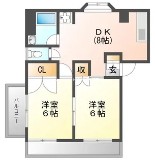 幸レジデンス【2階】の間取り
