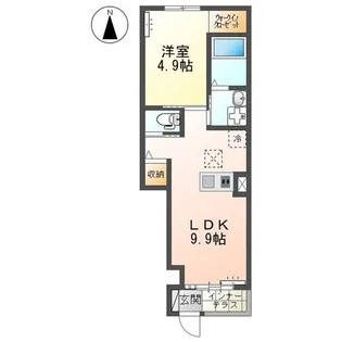 フェリーチェ元山【2階】の間取り
