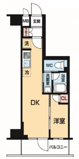 ハーモニーレジデンス大塚山手インサイド【9階】の間取り