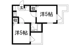 セレーノ門戸【5階】の間取り