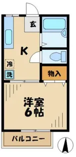 サニーサイド南大沢A棟【2階】の間取り