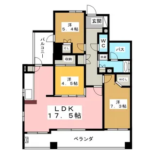 モアグレース一宮駅前II【14階】の間取り