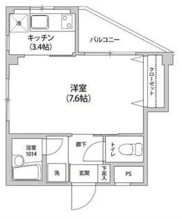アルモニカ伊勢【2階】の間取り