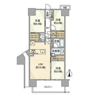 メイツ深川住吉【9階】の間取り