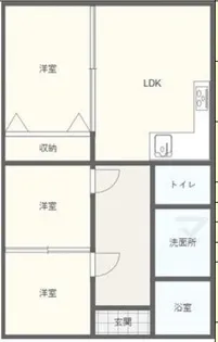 マンション武蔵野【4階】の間取り
