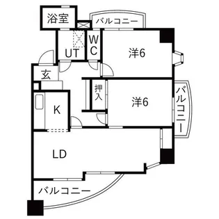 ウーリィパレス上社【6階】の間取り
