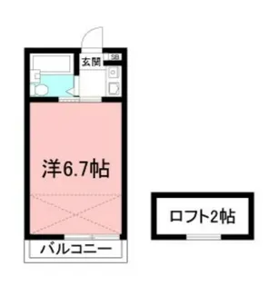 NOZU稲城A【2階】の間取り