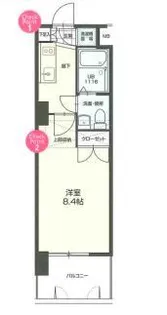 No.70 HARBOR SOUTH TOWER【12階】の間取り