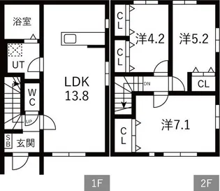 MEZY前九年 Iの間取り