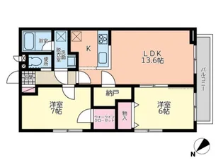 コクシネール【3階】の間取り