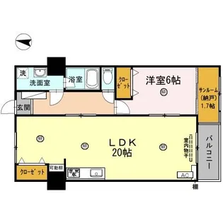 ファミール五反田【6階】の間取り