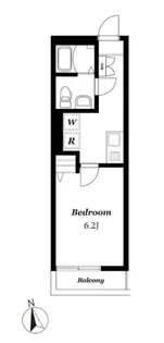 リベルタ津田沼【1階】の間取り