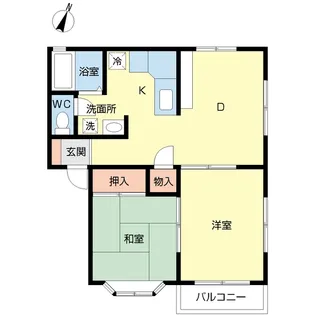 スカイビレッヂミルキィウェイA1【2階】の間取り