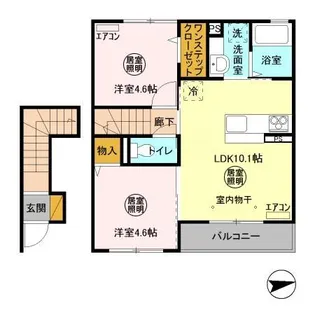 アーバンスクエア【2階】の間取り