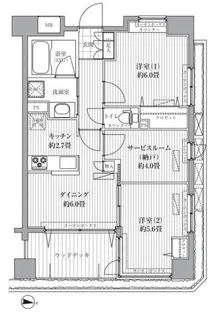 リベルタ港北【3階】の間取り