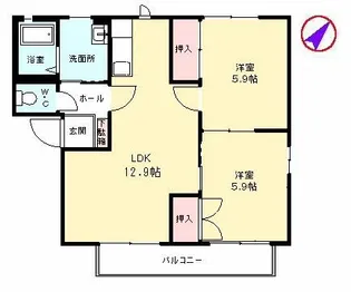 栄町一番館【2階】の間取り