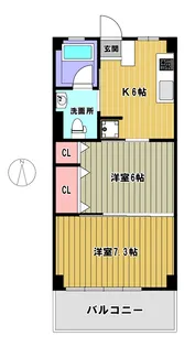 大澤マンション【4階】の間取り