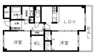 パストラル光町【5階】の間取り