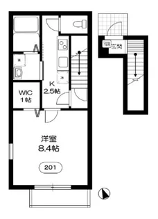 カルフール【2階】の間取り