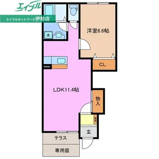ヴェールメゾン【1階】の間取り