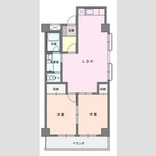 グリーンパークハイツ【3階】の間取り