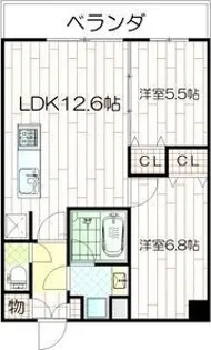 オリエンテム【12階】の間取り