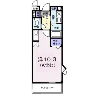 アグレイア【3階】の間取り