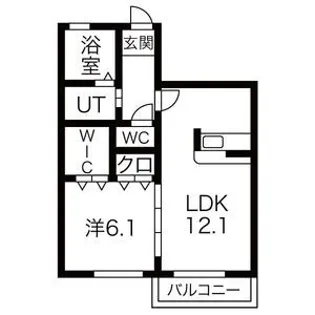 アエラ B棟【1階】の間取り