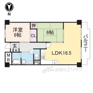 リアライズ八木【4階】の間取り