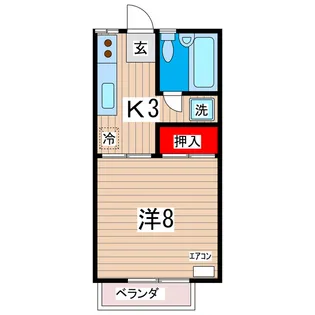 グランツハイム【2階】の間取り