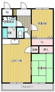 サンセール森【2階】の間取り