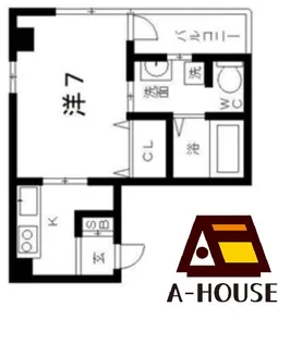 ベルエール天王寺【3階】の間取り