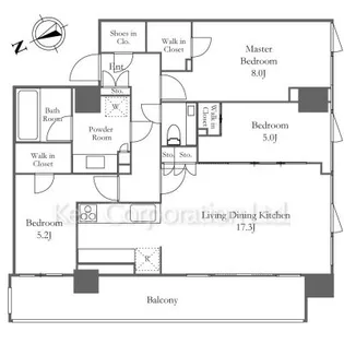 ディアナガーデン恵比寿TheHouse【2階】の間取り