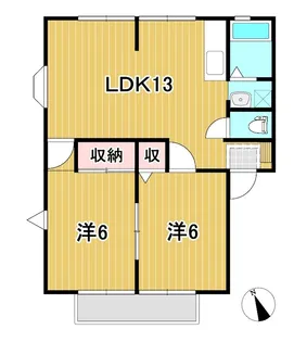 サンビレッジ本宮F【2階】の間取り
