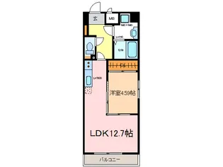 GRANDUKE 東別院【6階】の間取り