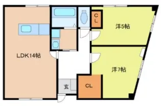 FELICE城北新町【2階】の間取り