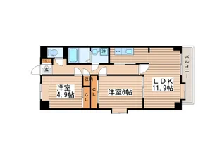 グレンパレスOkinoII【3階】の間取り