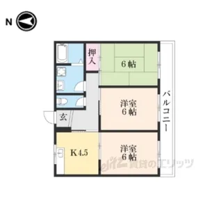 エクシード西大津【2階】の間取り
