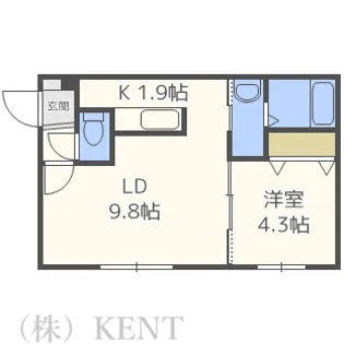Trentadue【2階】の間取り