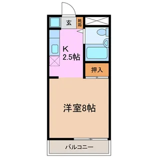 第一ビューハイツ兄山【4階】の間取り