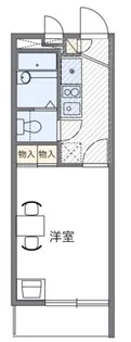 レオパレスカーサ19【2階】の間取り
