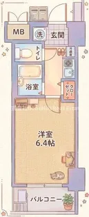 エステムコート新大阪【9階】の間取り