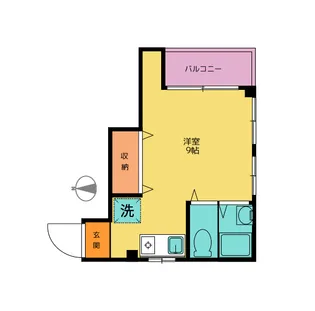 ハイツSASAKI【2階】の間取り
