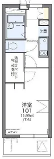 レオパレスレインボーステイツ【3階】の間取り