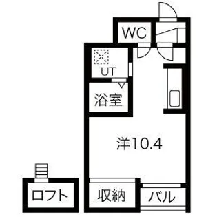 フェルトHanDen【1階】の間取り