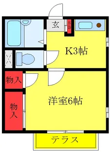シェーンハイトII【1階】の間取り