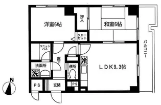 グランディール・ヤマモト【2階】の間取り