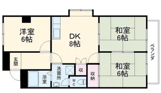 好日ハイツ【2階】の間取り