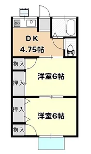 総和ハイツ5【2階】の間取り