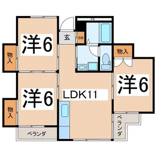 メゾン池田【1階】の間取り